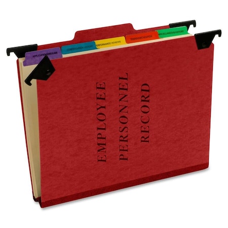 Pendaflex Hanging Personnel Folders .33 Cut Top Tab Letter Red SER-2-ER