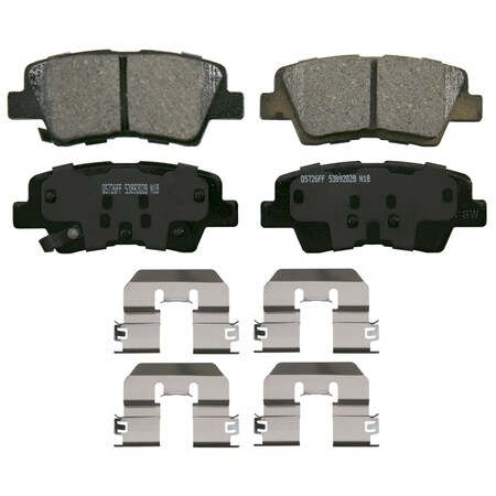 Wagner Brake QuickStop Rear Disc Brake Pad Set Ceramic,  ZD1812