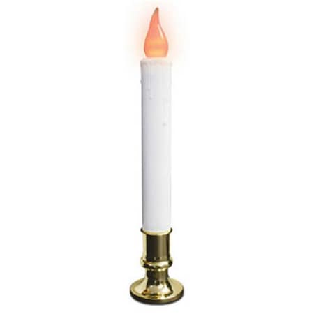 Noma Inliten V1517 9 in. Brass Base Electric Candle With Automatic Timer 136789