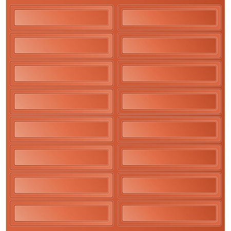 Ironwear Hi Vis Reflective Hard Hat Stickers, Self Adhesive Vinyl, Orange 3999-O