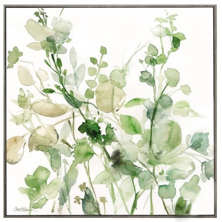 Homeroots 30" X 30" Woodtoned Frame Sage Garden Ii 365550