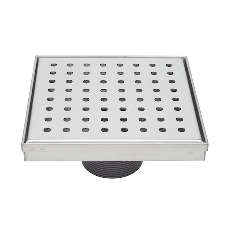 B&K 12-in Brushed Nickel Zero Pattern Square 2-in Shower Drain 133-020S03