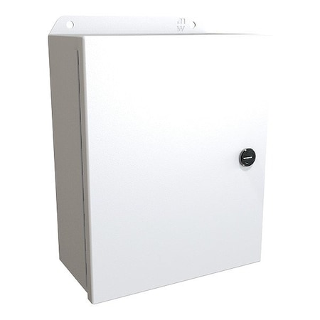 Hammond Latches Electrical Enclosure, 10 in H, 4 in D, 8 in W, 12, 13, 3R, 4, Steel EJ1084LG