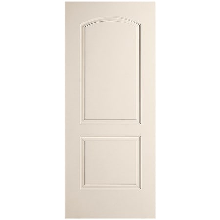 Codel Doors 34" x 80" Primed 2-Panel Arch Top Caiman Molded Hollow Core Slab Door 2168MHCCAI