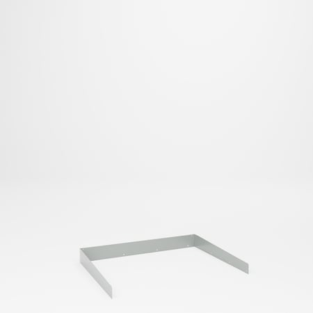 Pucel Side & Back Stop, 36 in W x 48 in L x 5 in H, Gray 3648