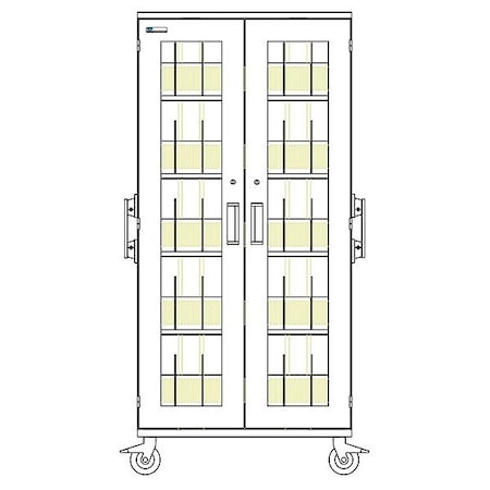 Capsa Healthcare Mobile Medical Cabinets LPC-T2736-G-SLOT