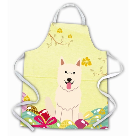 Carolines Treasures Easter Eggs White German Shepherd Apron BB6045APRON