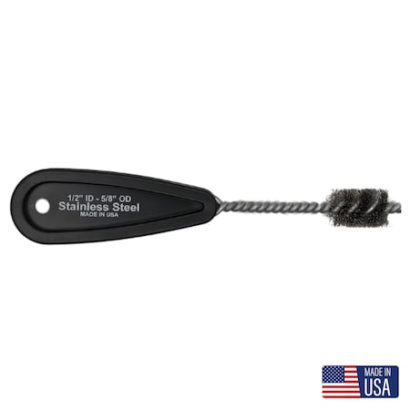 Schaefer Brush Standard refrigeration copper fitting brush, 1-1/4 in L Brush, Plastic 00827