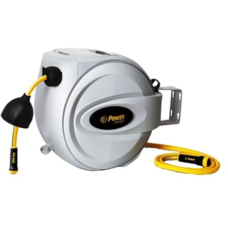 Power Jet Retractable Power Hose Reel, 58 in Hose, 50 ft L Hose BL-GW050