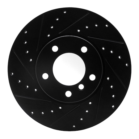 Dynamic Friction Co DFC Brake Rotor - Drilled and Slotted - Black 633-31089L