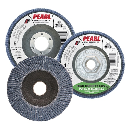 Pearl EXV Zirconia Maxidisc High Density Flap Disc 4-1/2 x 5/8-11 Z36 T-27 MAX4536ZJEH