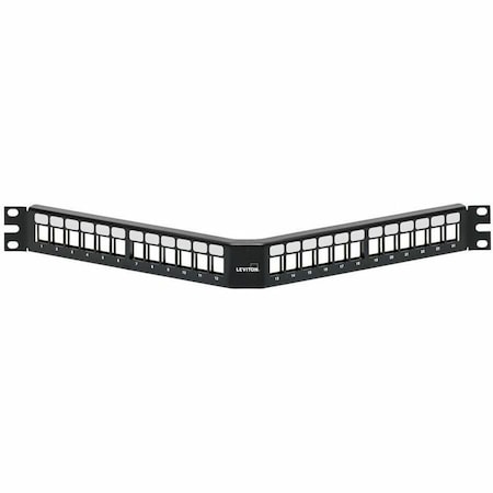 Leviton 24-Port Panel Unloaded Accepts, All Quickport Snap-In Modules 49256-H24