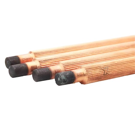 Xtrweld Gouging Carbon Electrodes, Jointed, Copper Coated, 1/2inDia. x 17in L, 100PK AACCJTD1217