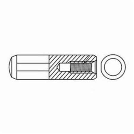 Huyett Flat Vent Pullout Dowel Pin, Alloy Steel, 13 mm Dia x 40 mm Length x M6 x 1 mm Thread DOWPFM-130-040