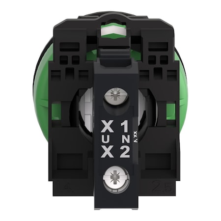 Schneider Electric Pilot Light, Red, 30mm, LED XB5FVG4