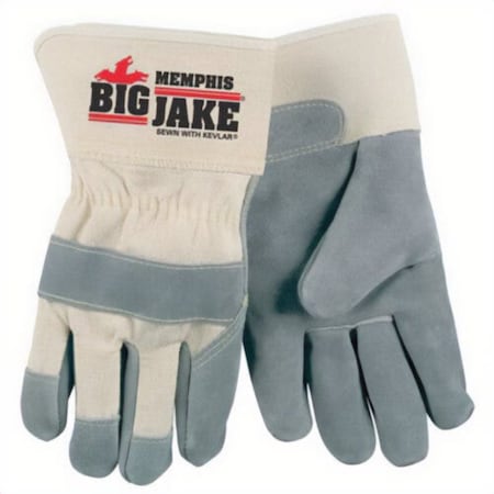 Mcr Safety Premium Grade General Purpose Gloves, Leather Palm, Standard Finger/Wing Thumb Style, XL 1700XL