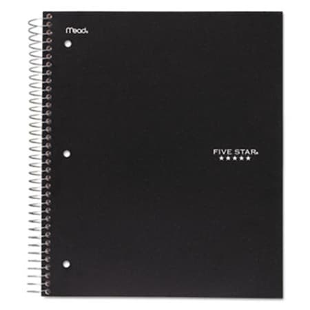 Mead Products Mead Products MEA 1 Subject Wirebound College Notebook - Black 72057