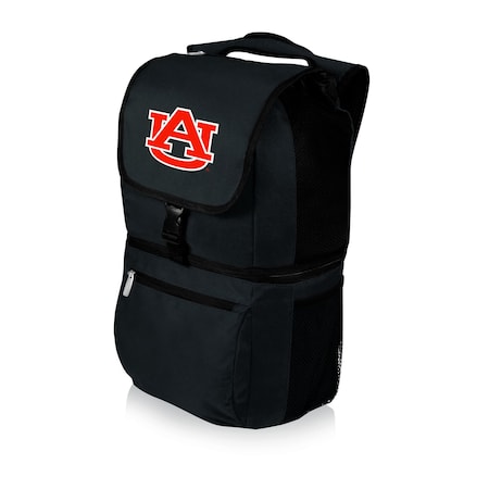Picnic Time Family Of Brands NCAA Auburn Tigers Zuma Backpack Cooler - Soft Cooler Backpack - Lunch Cooler, Black 634-00-175-044-0