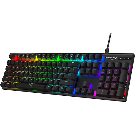 Hp HyperX Alloy Origins Gaming Keyboard, Cable Connectivity, USB Type C Interface, RGB LED, Black 4P4F6AA#ABA