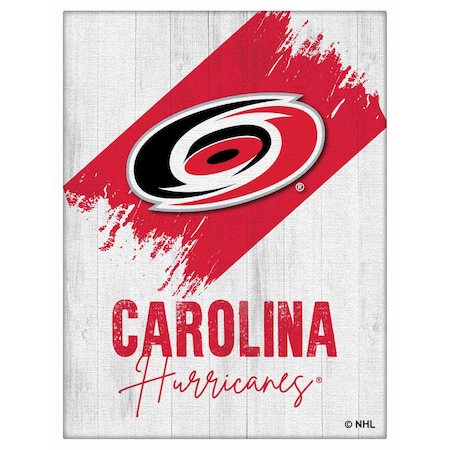Holland Bar Stool Co Carolina Hurricanes 15 in. x 20 in. Canvas Wall Art LCnvs