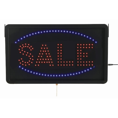 Aarco High Visibility LED ''SALE'' Sign, Large Size 13''Hx22''W SAL05L
