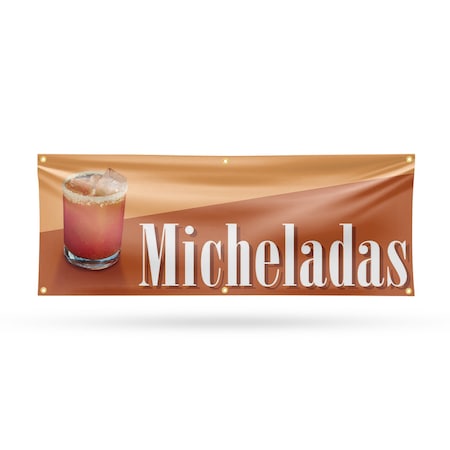 Signmission Micheladas, 24 Inch x 72 Inch, Vinyl Banner B-72-30739