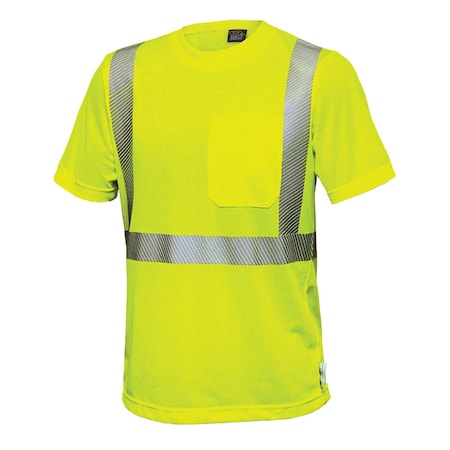 Reflective Apparel ANSI Type R Class 2 Short Sleeve T-Shirt with 3M Scotchlite Comfort Trim 103CT-LM-3X