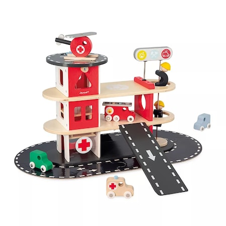 Janod Fire Station Toy Set J04639