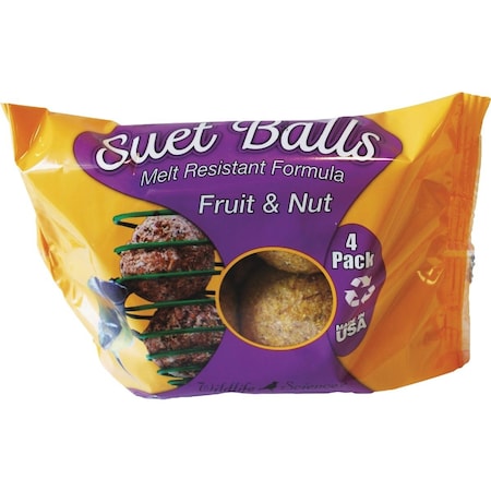 Wildlife Sciences Fruit & Nut Suet Ball, 4PK 432