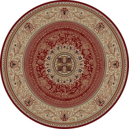 Concord Global 7 ft. 10 in. Ankara Chateau - Round, Red 65209
