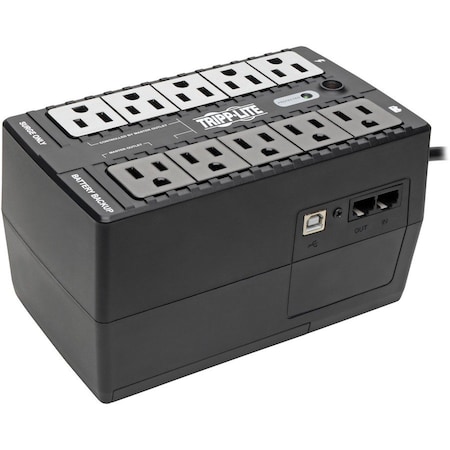 Tripp Lite UPS System, 550VA, Standby, Out: 110/115/120V AC In: 120V AC ECO550UPS