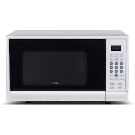 Commercial Chef 900 Watt Counter Top Microwave Oven, 0.9 Cubic Feet, White Cabinet CHM990W