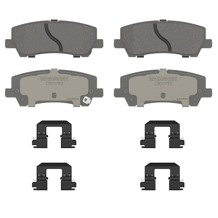 Wagner Brake OEX Rear Disc Brake Pad Set Premium Ceramic,  OEX1793
