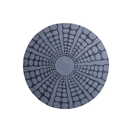 Homeroots 28" X 28" Gray Sandstone Round Wall Decor 274926