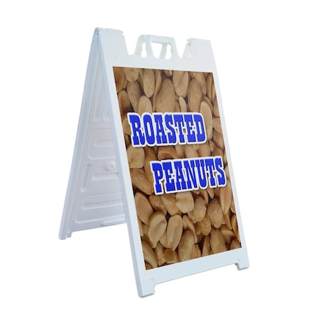 Signmission Roasted Peanuts, A-Frame & 2 Sign Inserts, Heavy-Duty Plastic Frame SBHD-C-2436-Roasted Peanuts 1