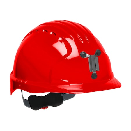 Jsp Standard Brim Mining Hard Hat w/HDPE Shell, 6-Point Polyester Suspension, Wheel Ratchet Adj. 280-EV6151M-60