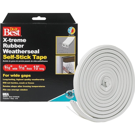 Do It Best 9/16'' x 10 Ft. White Wide Weatherseal Tape V27WADB