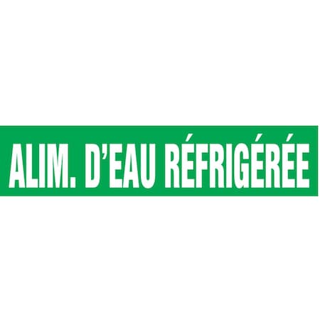 Accuform FRENCH PIPE MARKER ALIM D ft EAU CRPK251SSH