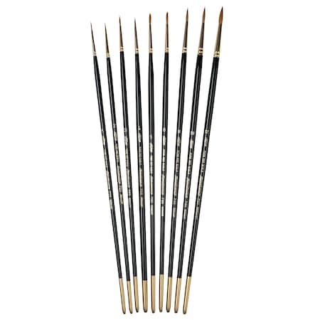 Silver Brush Renaissance Must-Have Round Brushes, 9-Piece Set RN-7171