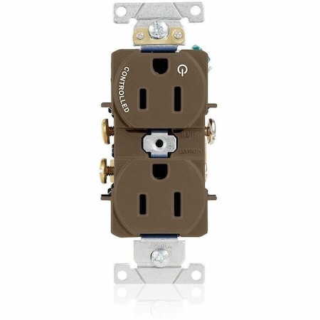 Leviton Dup Rec 15A 125V 1MCtrl Self-Gr Ivr 5262-S1