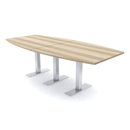 Skutchi Designs 8ft Boat Conference Table With Power | Harmony Series | 8 Person Meeting Room Table HAR-BOT-48X96-T-K525-NA