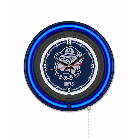 Holland Bar Stool Georgetown University 15 Double Neon Wall Clock Clk15BK