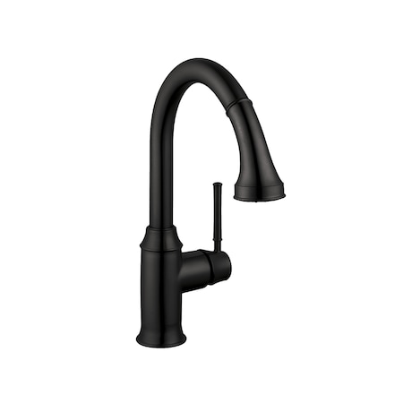 Hansgrohe Talis C Prep Kitchen Faucet, 2-Spray Pull-Down, 1.75 GPM in Matte Black 04216670