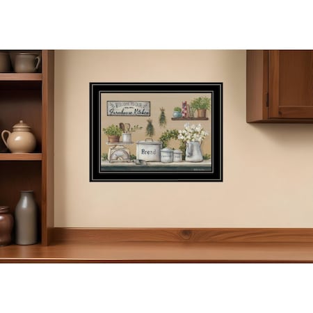 Homeroots Garden Farmhouse Kitchen Black Framed Print Kitchen Wall Art 406805