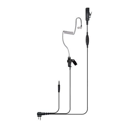 Klein Electronics Director 2-Wire Surveillance Earpiece with Kenwood K1 Connector and 3.5mm DIRECTOR-K1-MP3
