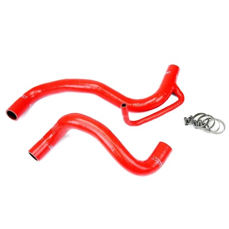 Hps Performance High Temp Reinforced Silicone Radiator Coolant Hose Kit, Red, 57-1060-RED