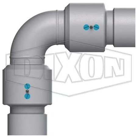Dixon 3 in STYLE 60, FXF, ALUMINUM SWIVEL BUNA 360FXFAL00000