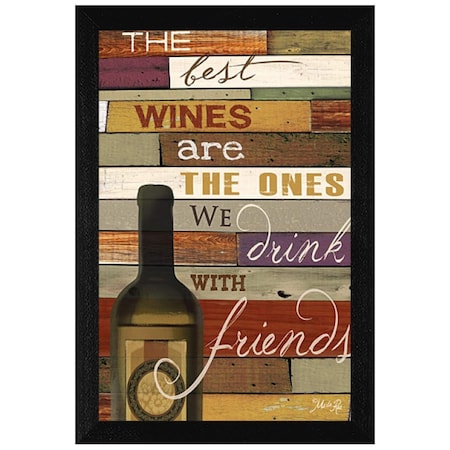 Homeroots The Best Wine 1 Black Framed Print Wall Art 405245
