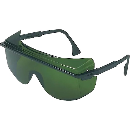 Uvex OTG Rimless Safety Glasses w/Black Temple and IR Filter Shade 3.0 Lens w/Anti-Scratch Hard Coating S2508