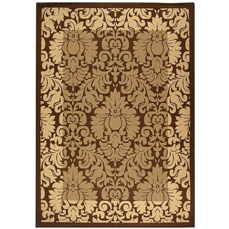 Safavieh 7 Ft. -10 In. X 11 Ft. Large Rectangle Indoor-Outdoor Courtyard- Natural And Terra- Machine Made Rug CY2727-3009-8
